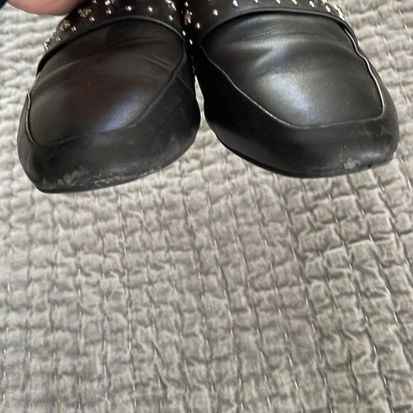 Sol Sana Charli Black Studded Leather Mules Size 37 - Picture 4 of 10